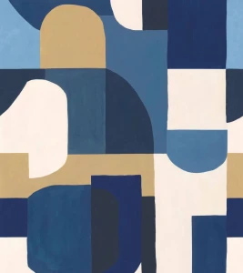 Mural geometryczny Caselio BLS 107536201 M Solena Blue Shades