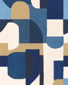 Mural geometryczny Caselio BLS 107536202 L Solena Blue Shades