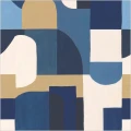 Mural geometryczny Caselio BLS 107536206 S Solena Blue Shades