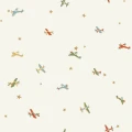 Tapeta samoloty i gwiazdki Caselio HKC 107620842 Funny Planes Happy Kids Club