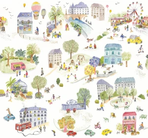 Mural radosne miasto Caselio HKC 107709908 M Dreaming Village Happy Kids Club