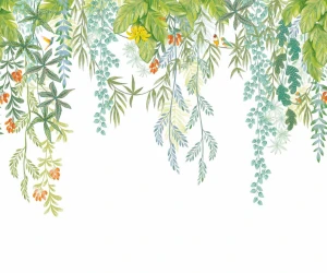 Mural tropikalne liście Caselio HKC 107718807 S Fairy Canopy Happy Kids Club