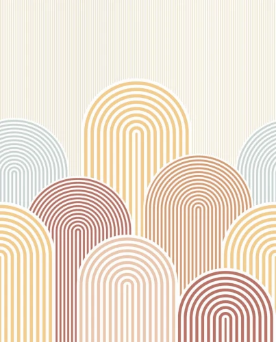 Mural łuki i linie Caselio MIP 107824602 L Arched Line Mix & Stripes