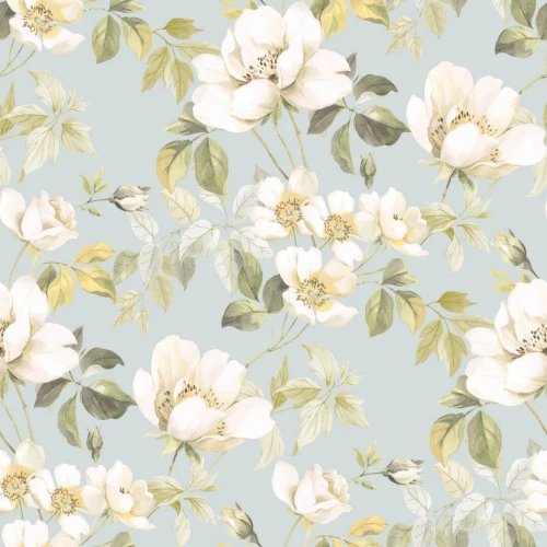 Tapeta kwiaty Casadeco BJAR 202536101 Sous Les Rosiers Le Beau Jardin