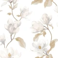 Tapeta kwiaty magnolii Casadeco BJAR 202541111 Brume De Magnolia Le Beau Jardin
