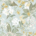 Tapeta kwiaty jaśminu Casadeco BJAR 202566025 Songe De Jasmin Le Beau Jardin