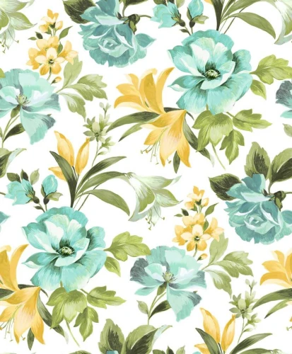 Tapeta kwiaty Casadeco BJAR 202576706 Bouquet D'été  Le Beau Jardin