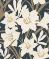 Tapeta kwiaty lilii Casadeco BJAR 202587986 Clair De Lys  Le Beau Jardin