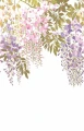 Mural zwisające kwiaty glicynii Casadeco BJAR 202605704 L A l'ombre Des Glycines Le Beau Jardin
