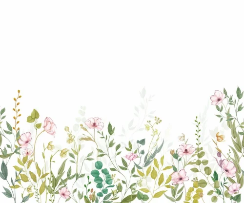 Mural polne kwiaty Casadeco BJAR 202617407 S Eclosion Printaniere Le Beau Jardin