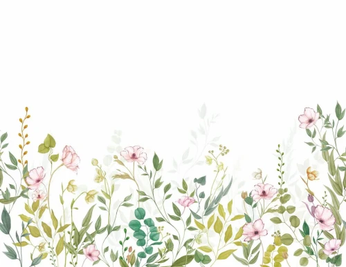 Mural polne kwiaty Casadeco BJAR 202617412 L Eclosion Printaniere Le Beau Jardin