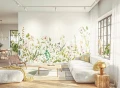Mural polne kwiaty Casadeco BJAR 202617412 L Eclosion Printaniere Le Beau Jardin