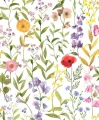 Tapeta akwarelowe kwiaty Casadeco BJAR 87652874 Fleurs Des Champs Le Beau Jardin
