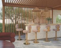 Tkanina zewnętrzna z geometrycznym wzorem Casamance 91930327 Ilha Madere