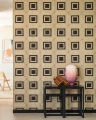 ! PROMO ! Tapeta geometryczna kwadraty ze strukturą sznurka Elitis VP 996 01 Carrés Jalonnés Cordes Sensibles x Véronique de Soultrait - na stanie 2 rolki