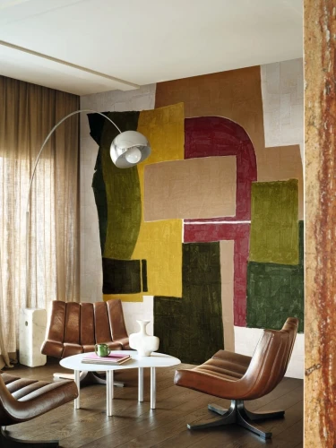 Mural abstrakcyjny geometryczny Elitis VP 1019 01 Terres Lointaines Sangpi