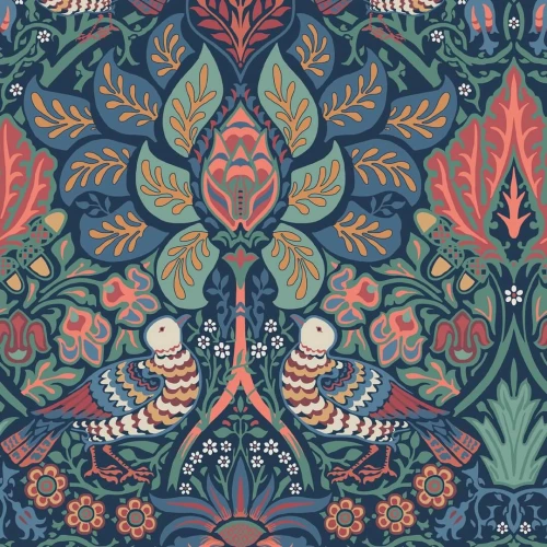 Tapeta botaniczna Graham & Brown Dove & Rose 140477 William Morris At Home Volume II