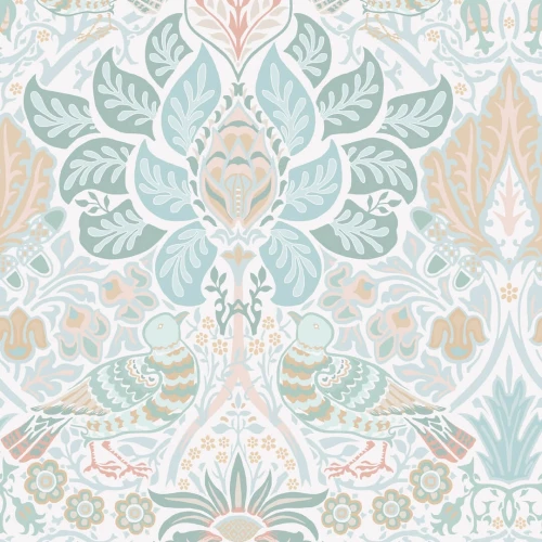 Tapeta botaniczna Graham & Brown Dove & Rose 140479 William Morris At Home Volume II