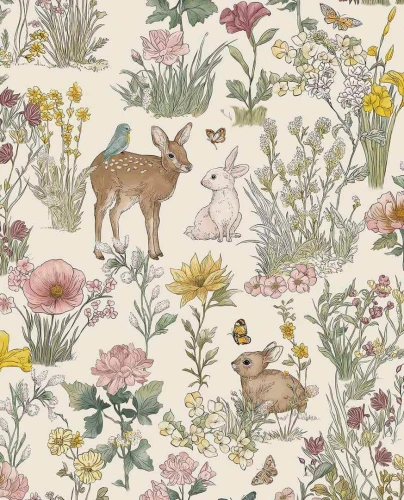Tapeta leśne zwierzątka Eijffinger 363190 Tiny Treasures