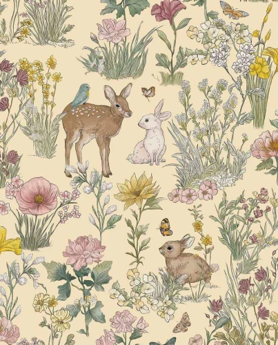 Tapeta leśne zwierzątka Eijffinger 363191 Tiny Treasures