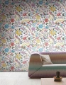 Tapeta botaniczna inspirowana stylem orientalnym Jannelli & Volpi 10661 Oriental Garden Ricamo Missoni Home 06