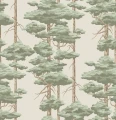 Fototapeta sosny Rebel Walls R21303 Highland Pines Light Green Sophisticated Luxe