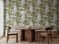 Fototapeta sosny Rebel Walls R21305 Highland Pines Blue Sophisticated Luxe