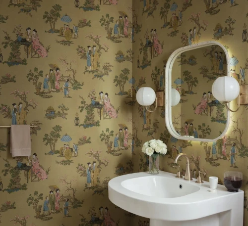 Fototapeta scenki rodzajowe Rebel Walls R21312 Toile Conversation Brown Sophisticated Luxe