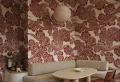 Fototapeta azjatyckie chmury Rebel Walls R21321 Kumo Red Sophisticated Luxe