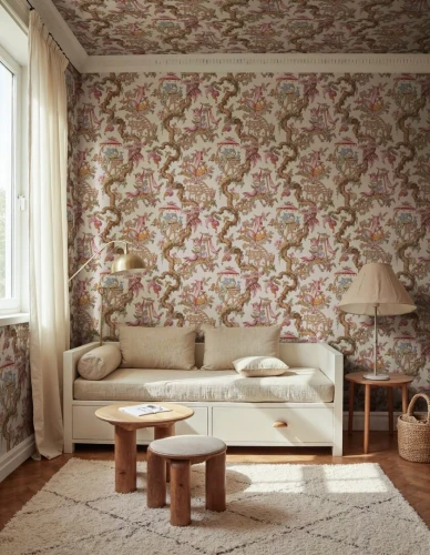 Fototapeta smoki na drzewach Rebel Walls R21323 Dragon Tree Bloom Beige Sophisticated Luxe