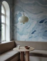 Fototapeta ryby w spokojnych wodach Rebel Walls R21326 Silent Stream Light Blue Sophisticated Luxe