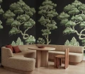 Fototapeta sceneria drzew Rebel Walls R21330 Poetic Trees Black Sophisticated Luxe