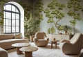 Fototapeta sceneria drzew Rebel Walls R21331 Poetic Trees Light Blue Sophisticated Luxe