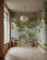 Fototapeta sceneria drzew Rebel Walls R21331 Poetic Trees Light Blue Sophisticated Luxe