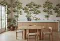 Fototapeta sceneria drzew Rebel Walls R21334 Poetic Trees Beige Sophisticated Luxe
