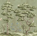 Fototapeta drzewa i ptaki Rebel Walls R21338 Forest Poem Green Sophisticated Luxe