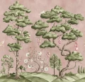 Fototapeta drzewa i ptaki Rebel Walls R21339 Forest Poem Pink Sophisticated Luxe
