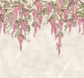 Fototapeta kwiaty glicynii spływające kaskadami Rebel Walls R21983 Whispers Wisteria Pink Sophisticated Luxe