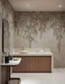 Fototapeta kwiaty glicynii spływające kaskadami Rebel Walls R21984 Whispers Wisteria Gray Sophisticated Luxe