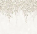 Fototapeta kwiaty glicynii spływające kaskadami Rebel Walls R21986 Whispers Wisteria Beige Sophisticated Luxe