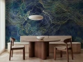 Fototapeta burzowe fale Rebel Walls R22003 Opulence Storm Dark Blue Sophisticated Luxe