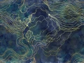 Fototapeta burzowe fale Rebel Walls R22003 Opulence Storm Dark Blue Sophisticated Luxe