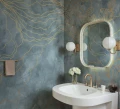Fototapeta burzowe fale Rebel Walls R22004 Opulence Storm Light Blue Sophisticated Luxe
