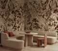 Fototapeta krajobraz inspirowany Azją Rebel Walls R22008 Ink Horizon Brown Sophisticated Luxe