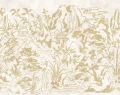 Fototapeta krajobraz inspirowany Azją Rebel Walls R22009 Ink Horizon Beige Sophisticated Luxe