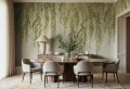 Fototapeta zwisające liście bambusa Rebel Walls R22012 Whispers of Bamboo Green Sophisticated Luxe