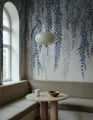 Fototapeta zwisające liście bambusa Rebel Walls R22013 Whispers of Bamboo Blue Sophisticated Luxe