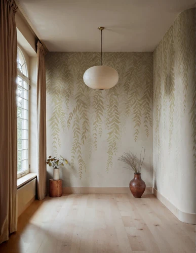 Fototapeta zwisające liście bambusa Rebel Walls R22014 Whispers of Bamboo Beige Sophisticated Luxe