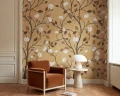 Fototapeta kwitnące pnącza Rebel Walls R21654 Silent Bloom Peach Botanical Gardens
