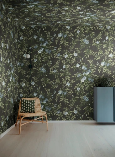 Fototapeta kwiatowe pnącza Rebel Walls R21663 Wildflower Vista Black Botanical Gardens